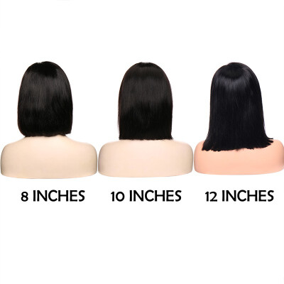 

Brazilian Virgin Bob Wig Human Hair Hair Short Bob Wig Straight Side Middle Part Human Hair Wigs for women