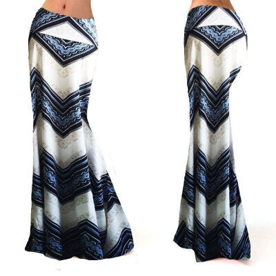 

Women Long Gypsy High Waist Maxi Skirts Stretch Full Length Skirt Dress Oversize