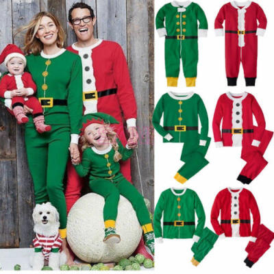 

Christmas Family Matching Santa Claus PJs Pajamas Set Xmas Sleepwear Nightwear