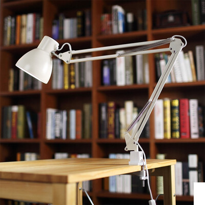 

ToJane Swing Arm Desk LampArchitect Table Clamp Mounted Light Flexible Arm DrawingOfficeStudio Table LampGrey Metal Finish