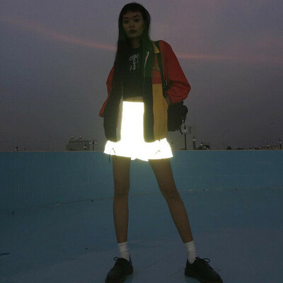 

New Women Summer High Waist Shiny Reflective Shorts Pants Party Dance Clubwear