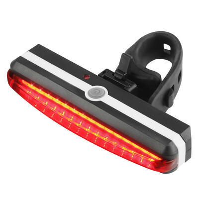 

Ultra Bright Cyborg 168T USB Rechargeable Bicycle Tail Light Red High Intensit