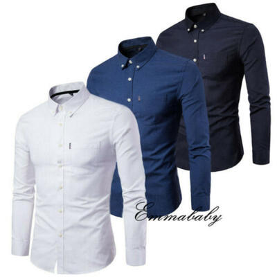 

Fashion Mens Luxury Casual Stylish Slim Fit Long Sleeve Casual Dress Shirts Tops