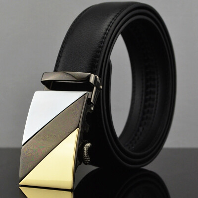 

xsby Automatic Buckle Belt Leather Belt New Mens Business Leather Casual Belt Belt