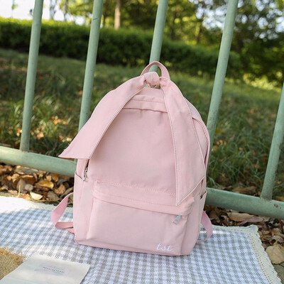 

Pink Cute Bow Backpack for School Teenagers Girls Nylon Daypack Womens Travel Backpacks Bags Youth Fashion Bagpack Female