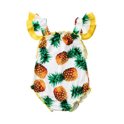 

US Seller Toddler Baby Girls Summer Pineapple Swimwear Swimming Bathing Swimsuit