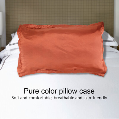 

Bed Pillow Cover Comfortable Pure Color Pillowcase Envelope Home Hotel Bed Cushion Cover without Inserts Pure Color Pillowcase