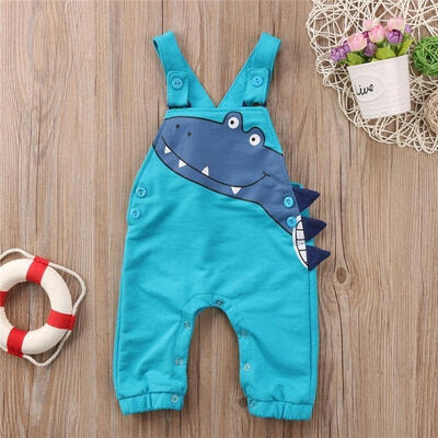 

Newborn Kids Baby Boys Girls Cartoon Romper Dinosaur Bodysuit Jumpsuit Outfits