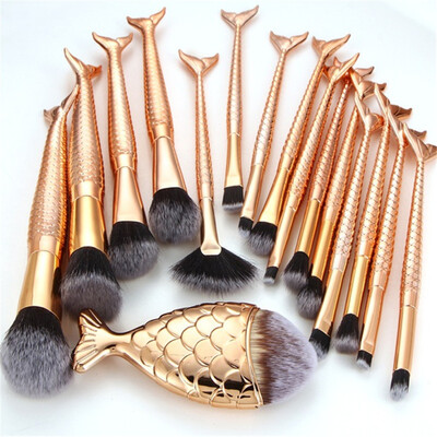 

Toponeto 16PCS Make Up Foundation Eyebrow Eyeliner Blush Cosmetic Concealer Brushes