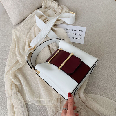 

Tailored Womens Fashion Patchwork Wild Slant Bag Single Shoulder Bag Purse Bucket Bag