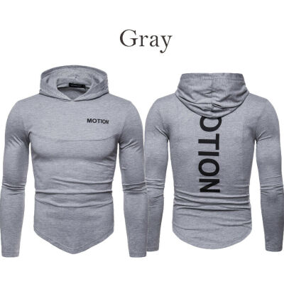 

SUNSIOM Mens Slim Fit Long Sleeve Shirts Hooded Muscle Tops Hoodie Casual Basic T-shirt