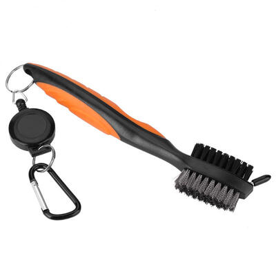 

Greensen Multi-Functional Golf Brush Club Groove Cleaner with Zip-line Carabiner Golf Cleaning Tool
