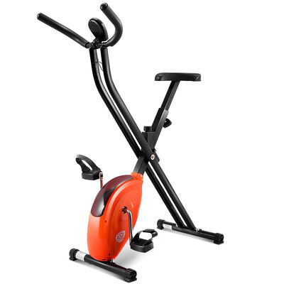 

Folding X-Shape Cardio Workout Exercise Bike-Orange