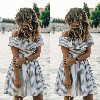 

Sexy Women&39s Summer Casual Sleeveless Evening Party Beach Dress Short Mini Dress