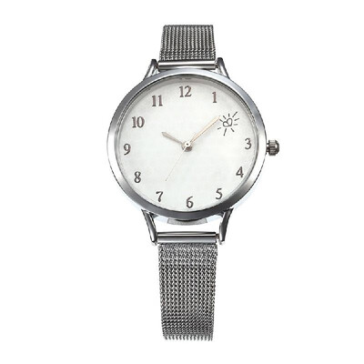 

Women Simple Mesh Band Watch Lady Fashion Alloy Case Quartz Wrist Watch