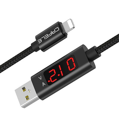 

Cafele USB Cable for iPhone 6 5 Charging Cable Voltage&Current Display Data Sync USB Cable for iPhone 6s 5s Charger Cable