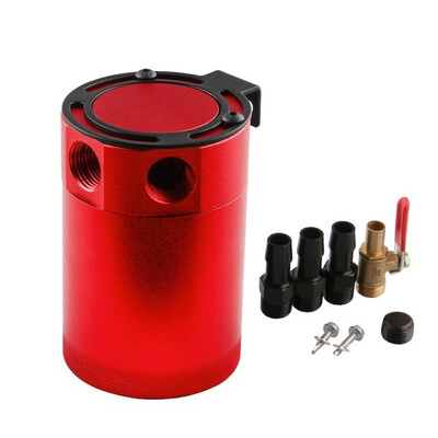 

Universal Aluminum Baffled 2-Port 3-Port Oil Catch Can Tank Air-Oil Separator OCC034 & OCC038