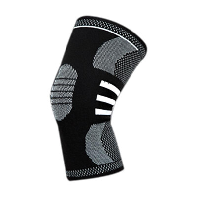 

Basketball Support Silicone Padded Knee Pads Breathable Kneepad Protection Blackwhite