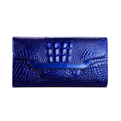 

Tailored Women Handbag Money Coin Purses Holder Alligator Crocodile Long Clutch Wallets