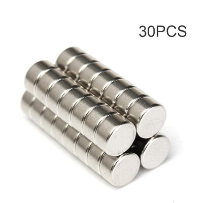 

30pcs N52 Strong Round Disc Permanent Rare Earth Neodymium Magnety for Refrigerator DIY Craft Scientific&Office Multi-use 6x3m