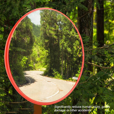 

Wide Angle Driveway Road Safety Convex Traffic Mirror with Mounting Hardware Accessories Convex Traffic Mirror Safety Mirror