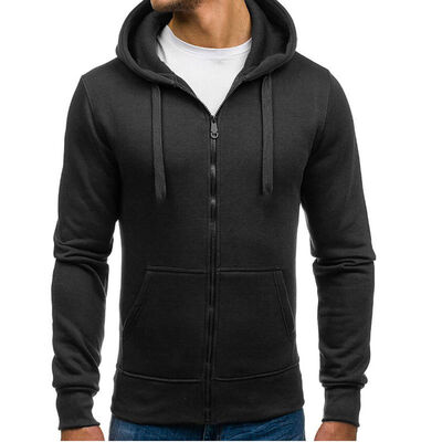 

SUNSIOM Adult Plain Fleece Hoodie Hooded Jacket Mens Zip Up Sweatshirt Jumper