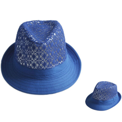 

Summer Beach Sun Hat Jazz Panama Gangster Cap Men Women Unisex Trilby Fedora