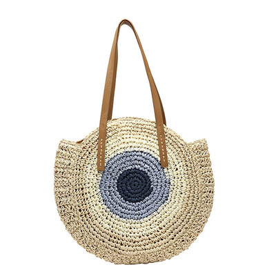 

Gobestart New Straw Woven Temperament Woman bag Casual Style Shoulder Bag Shopping Bag
