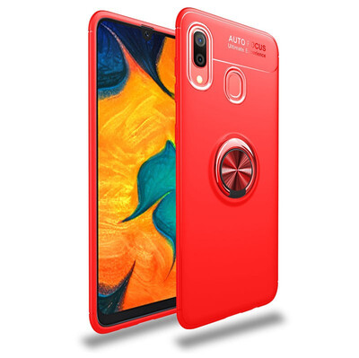 

Magnetic Car Mount Case Samsung Galaxy A40 Soft Stand Cover Samsung A40 SM-A405FNDS Finger Ring Case