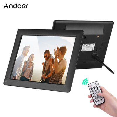 

Andoer 9 Inch Ultra-thin IPS-LCD Digital Photo Frame Desktop Album 1280 800 Supports PhotoMusic Video Clock6 Modes Calenda
