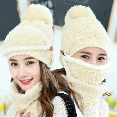 

Hat girl winter warm thickening candy color sweet&lovely knitting wool hat han version joker leisure fashion hat