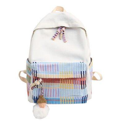 

Junior high school students schoolbags female Sen Department Korean canvas bags double shoulder bags campus simple 100 high school