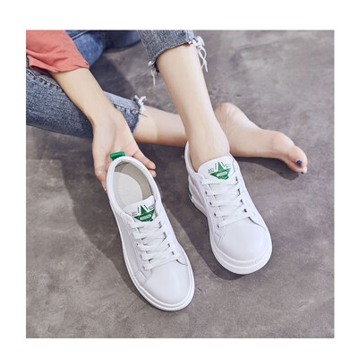 

2018 autumn new spring thick-soled platform shoes white shoes female Korean version of the wild net red with the same paragraph sh