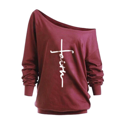 

Starmoon Women Casual Sexy Off Shoulder Batwing Sleeve Pullover Sweatshirts Tops