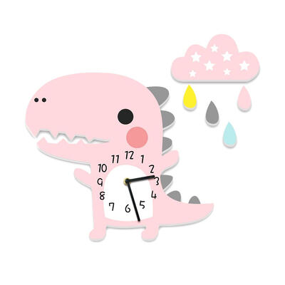 

3D DIY Cartoon Dinosaur Children Clock Wall Sticker Bedroom Home Decoration