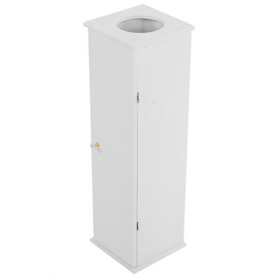 

Greensen Free Standing White Toilet Paper Bathroom Cabinet Holder