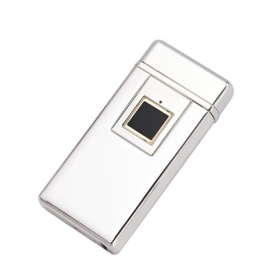 

True Fingerprint Identification Lighter USB Double Arc Electric Lighter Windproof Flameless Cigarette Lighters As Gift