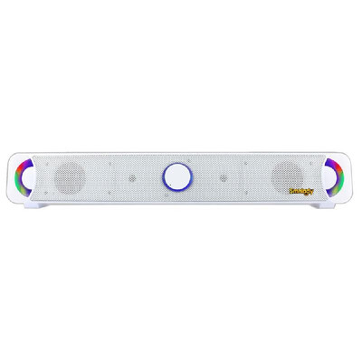 

Smalody Multimedia Speaker Subwoofer Stereo Loudspeaker Box with 7 Colors Pulsating LED USB Power Supply DC5V 10W