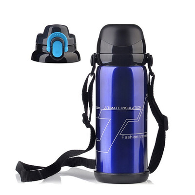 

Heat preservation Cold storage Travel Stainless steel vacuum in sulated pot Double lid Sports Outdoor Water Cup 800mL