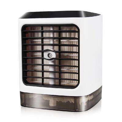 

USB Power Mini Portable Air Conditioner Humidifier Purifier Desktop Air Cooling Fan Air Cooler Fan for Office Home Built-in 7 Col