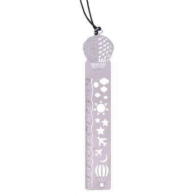

DIY Hollow Metal Bookmark Ruler For Kids Student Gift School Supplies