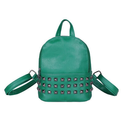 

Fashion Rivet Backpack Women PU Leather Casual Girls Shoulder Schoolbags
