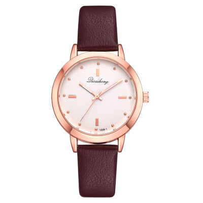 

Korean version of the wholesale watch student ultra-thin PU leather quartz watch simple casual female watch