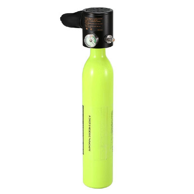 

05L Scuba Oxygen Cylinder Diving Air Tank Scuba Regulator Diving Respirator with Gauge Snorkeling Breathing Equipment