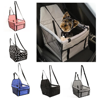 

Dog Car Seat Portable Pet Dog Booster Car Seat Breathable with Zipper Storage Pocket for Small Medium Pet