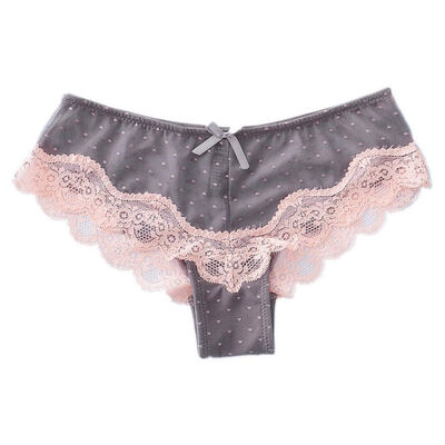 

Soft Breathable Lace Briefs Sexy Women Panties Low-Rise Hollow Briefs Ultra Thin Underwear