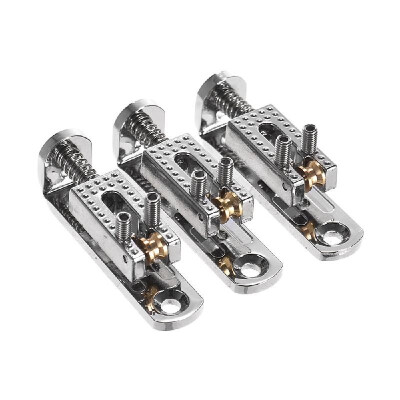 

Replacement Roller Bridge Single Saddles Guitar Bridge Saddle Set with Screws& Wrench for Cigarbox Guitars Electric Guitars Pa