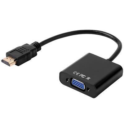 

HDMI to VGA Adapter Gold Plated 1080P Male to Female Converter Video Cable