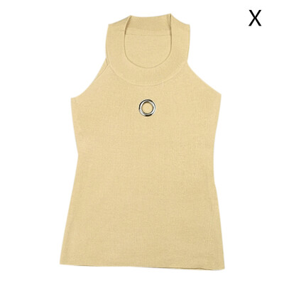 

Women Style Sexy Slim Fit All-match Solid Color Concise Personality Camisole
