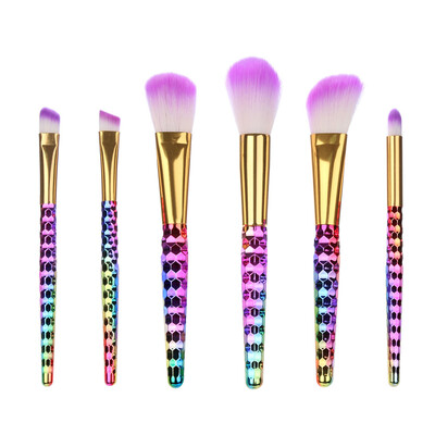 

Toponeto 6PCS Make Up Foundation Eyebrow Eyeliner Blush Cosmetic Concealer Brushes